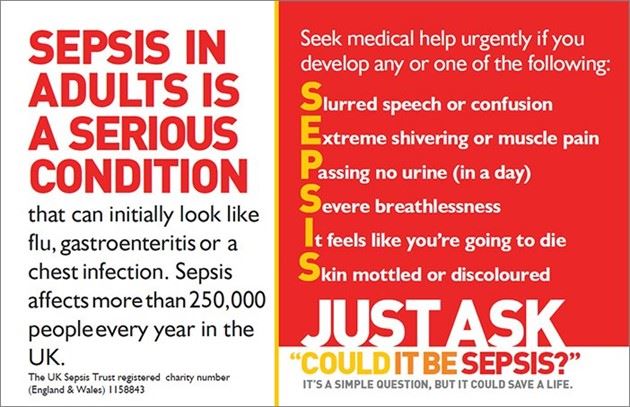 Sepsis in adults poster